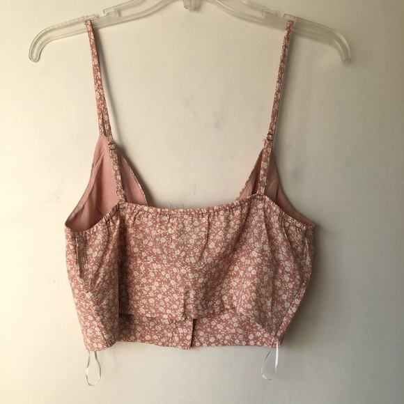 Princess Polly Shah Pink Floral Crop Top + Skirt Co-ord Set 8 - Picture 8 of 10